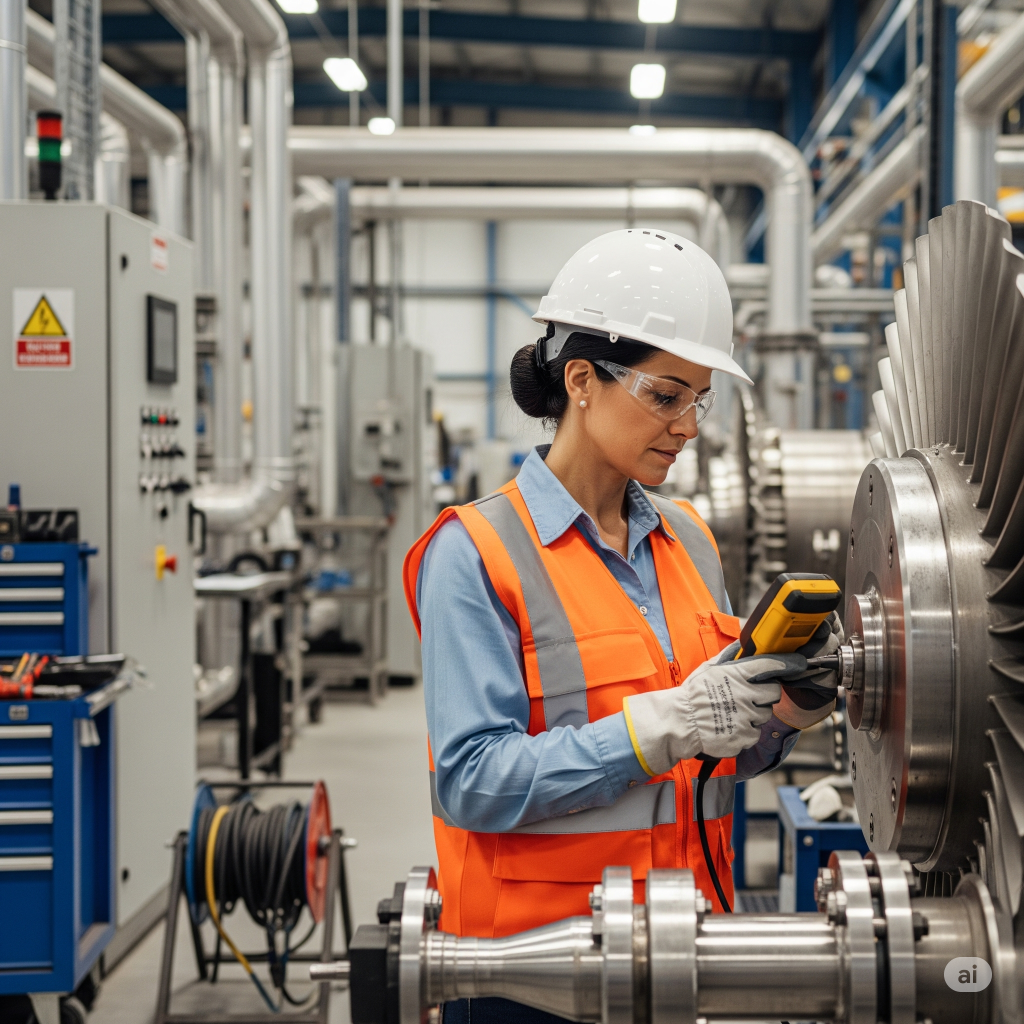 A member at work, measuring vibration